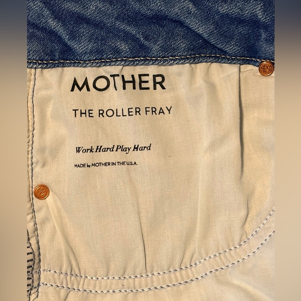 Mother The Roller Fray Work Hard Play Hard Size 14/16 - Picture 15 of 16